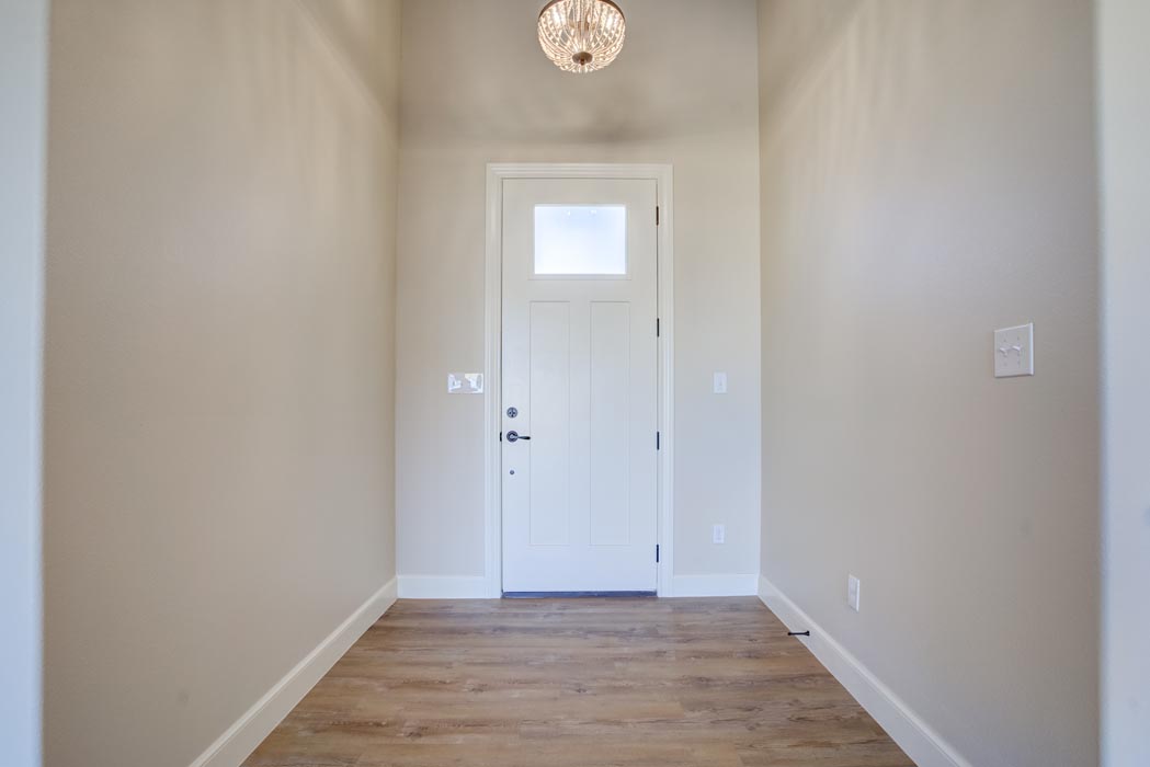 Entry area of beautiful new home for sale in Lubbock.