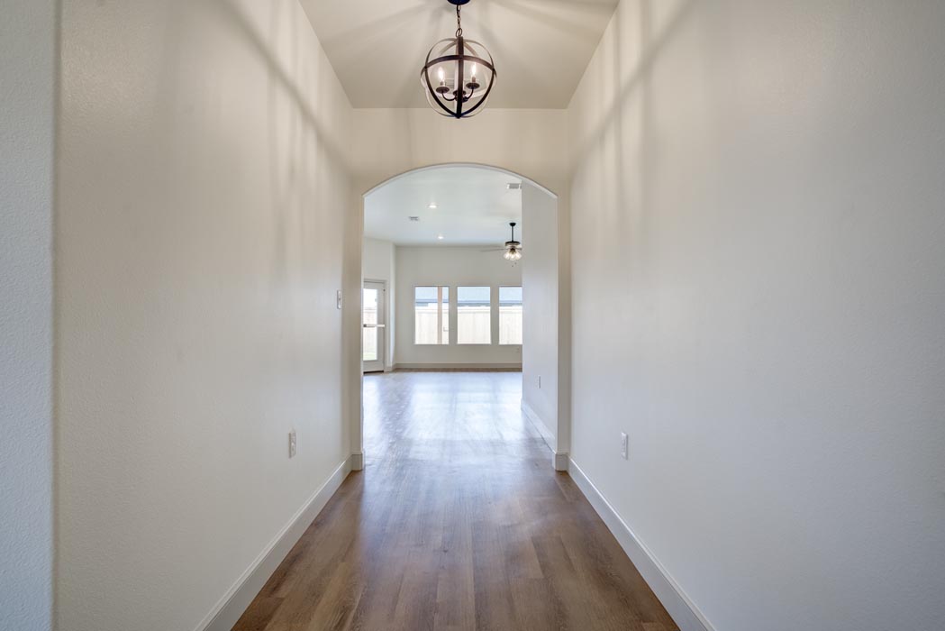 View of entry hall in new home for sale in Lubbock.