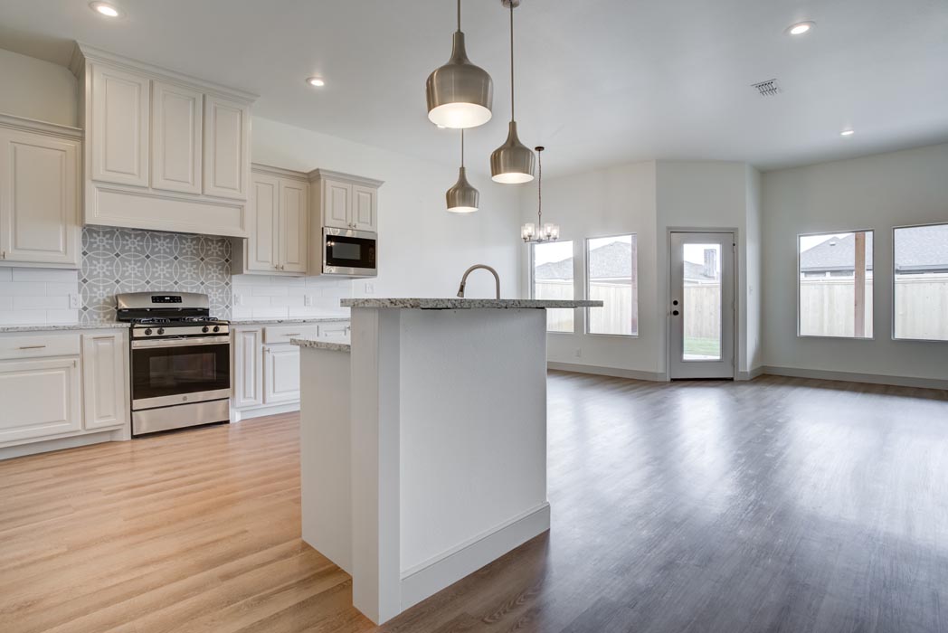 Kitchen in beautiful new home for sale in Lubbock, Texas.