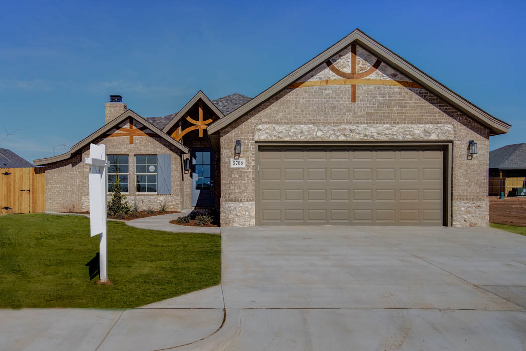 Remarkable home exterior by Sharkey Custom Homes in Lubbock.