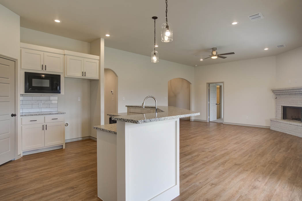 Beautiful, modern kitchen in new home for sale in Lubbock, Texas.