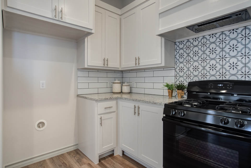 Kitchen in new home for sale in Lubbock, Texas.