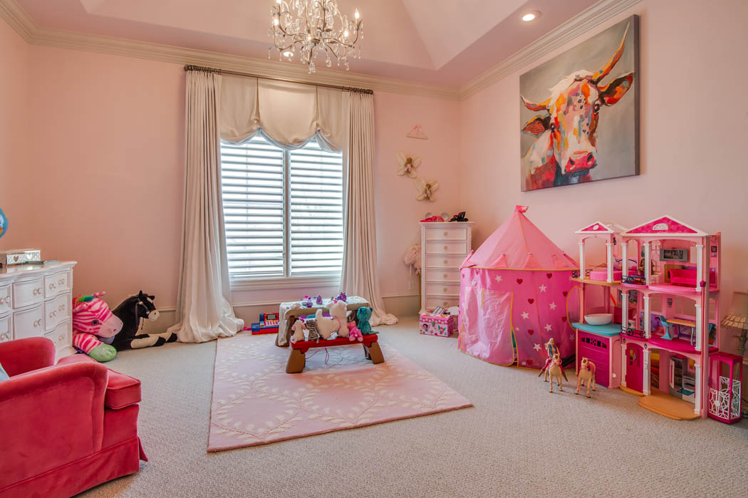 Beautiful bedroom in Lubbock, Texas home.