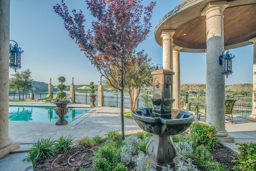 Absolutely beautiful outdoor space in custom home in Lubbock, Texas.