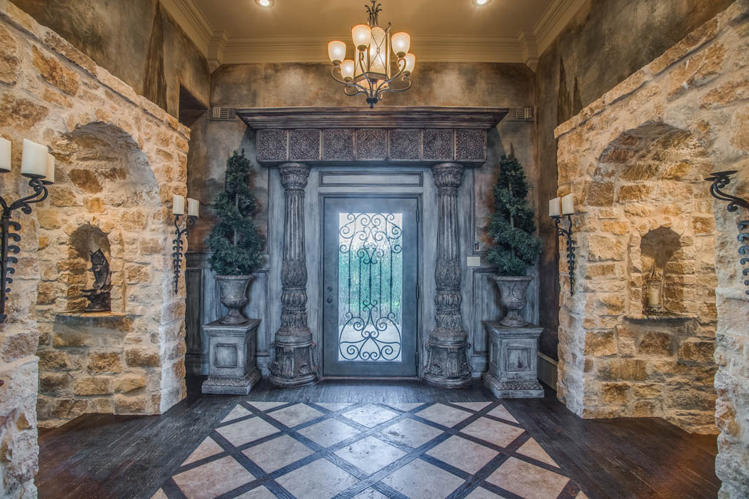 Detail of entry area in home in Lubbock, Texas.