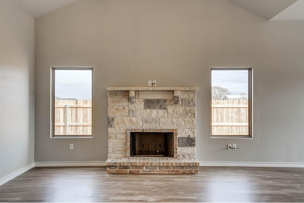Beautiful living area in new home for sale in Lubbock, Texas