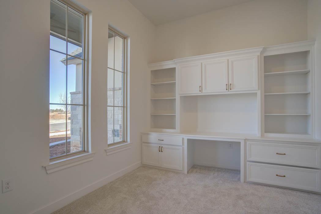 Spacious office or other functional space in home in Lubbock, Texas.