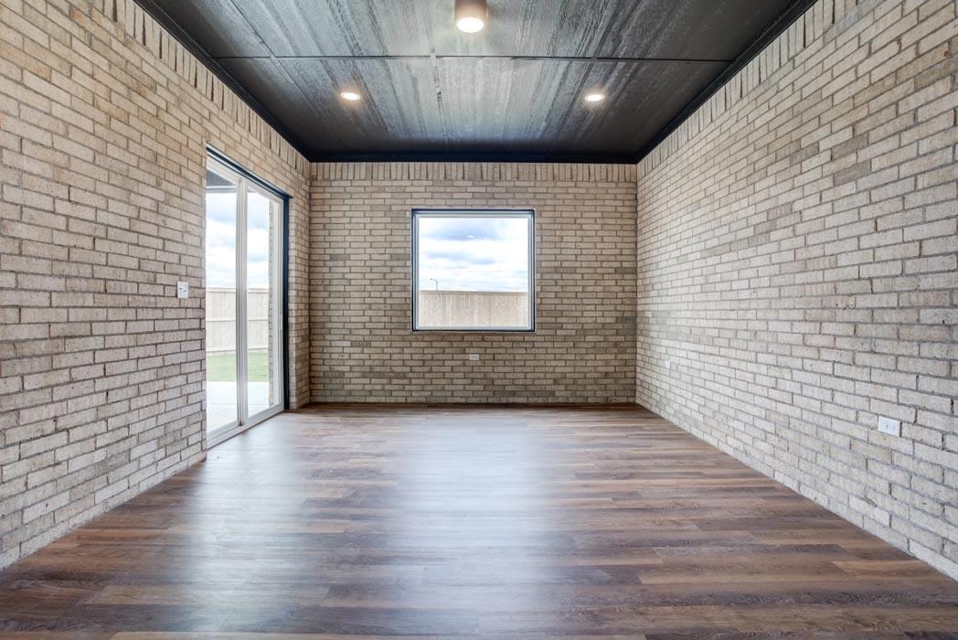 Example of spacious 'bonus room' in beautiful new home built in Lubbock, Texas.