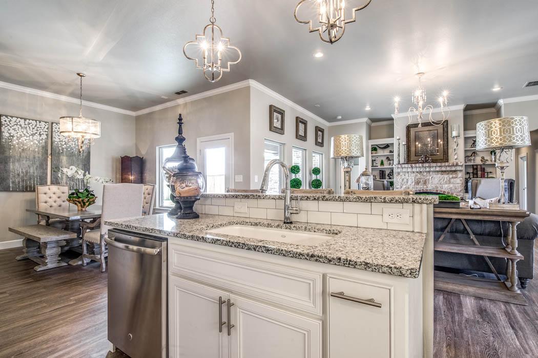 Amazing kitchen in home by Sharkey Custom Homes in Lubbock, Texas.
