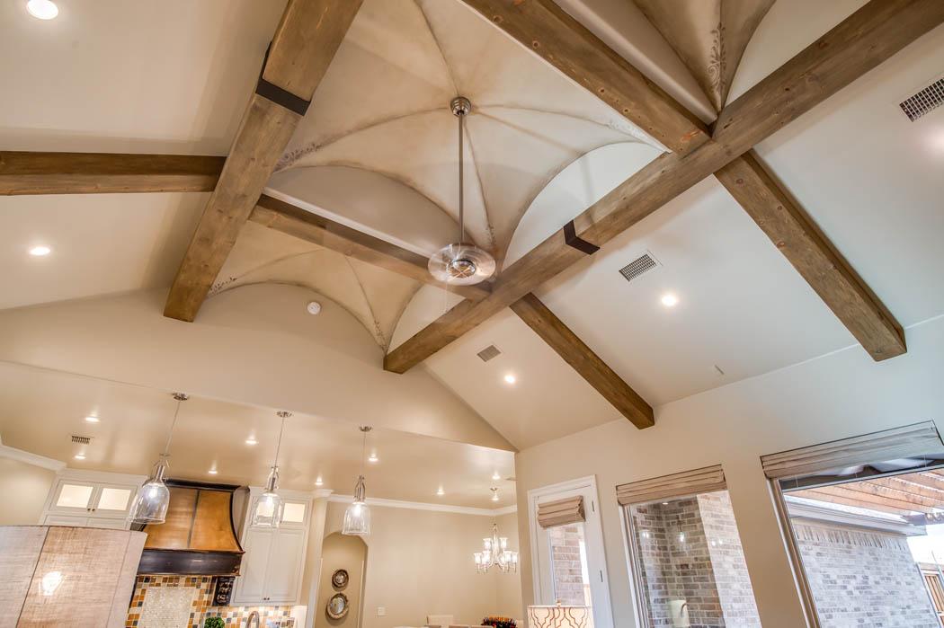 Amazing ceiling treatment in Lubbock, Texas home.