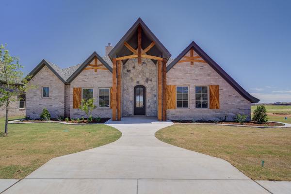 Lovely home built by Sharkey Custom Homes in Lubbock, Texas, with a distinctive style.