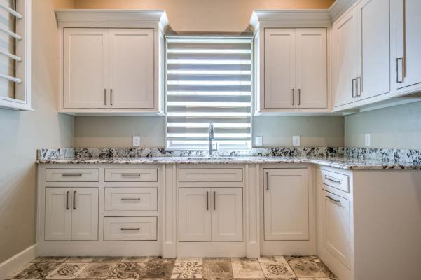 Beautiful, functional laundry room in home in Lubbock, Texas.