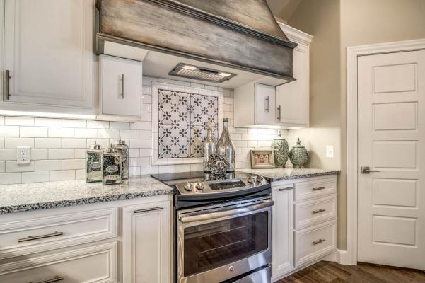 Photo illustrating beautiful details of kitchen in home in Lubbock.